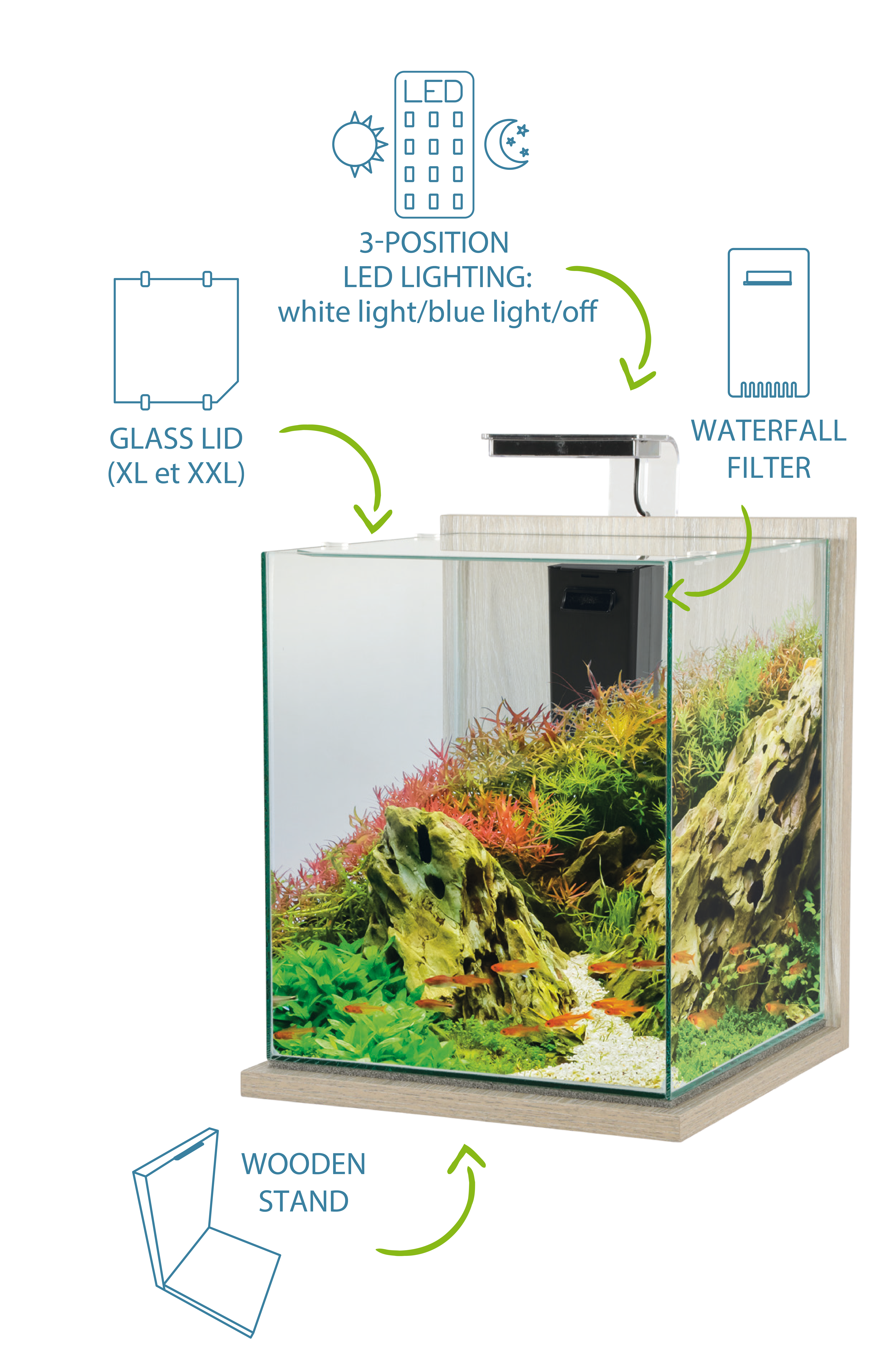 JALAYA Nano Aquariums JALAYA: small aquarium, elegant design from